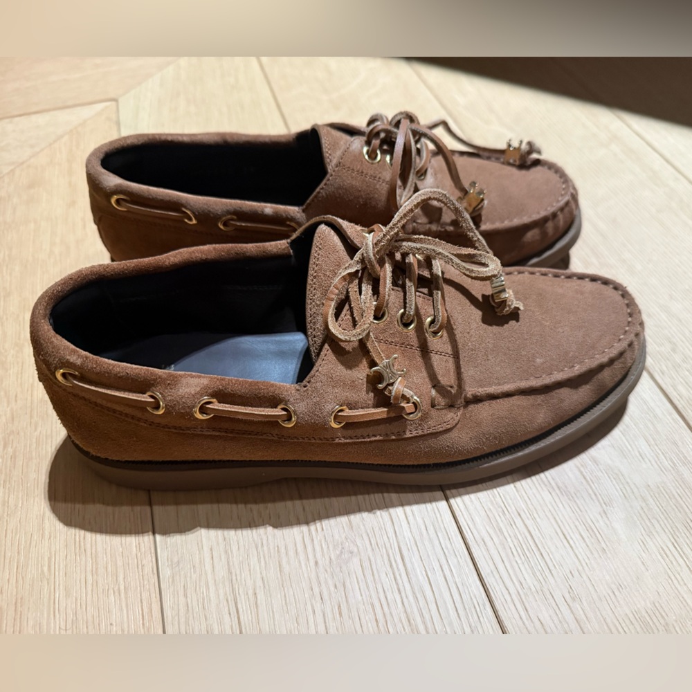 CELINE BATEAU SUEDE LOAFER - Picture 4 of 6